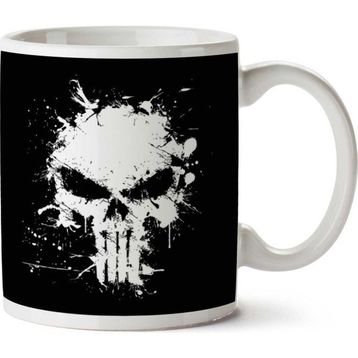 Punisher Violence Spray Graffiti Baskılı Kupa