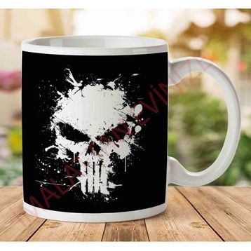 Punisher Violence Spray Graffiti Baskılı Kupa