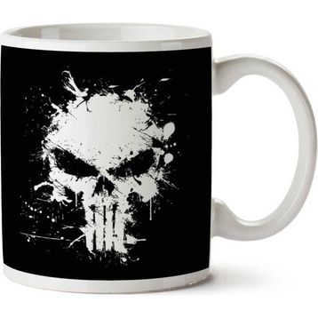 Punisher Violence Spray Graffiti Baskılı Kupa