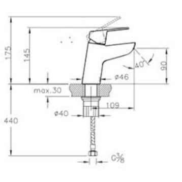 Punto Misto A41178 Lavabo Bataryası