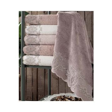 Pupilla Marta 1067 Bambu Güpürlü 50x90 6'lı Havlu
