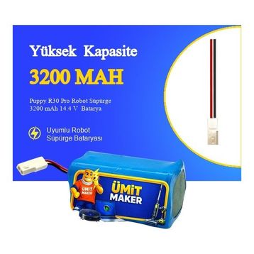 Puppy R30 Pro 3200 Mah Robot Süpürge Batarya
