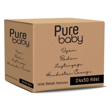 Pure Baby 24x50'li Islak Havlu