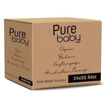 Pure Baby 24x50'li Islak Havlu