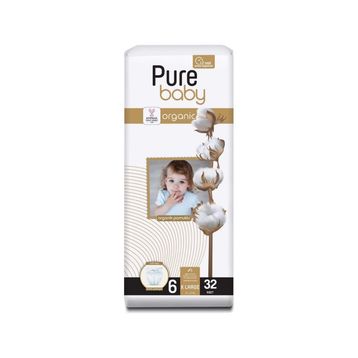 Pure Baby Organic No:5 Junior 32 Adet Bebek Bezi