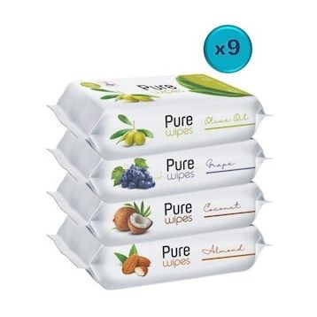 Pure Baby Wipes Meyveli 50x36 Adet Islak Mendil