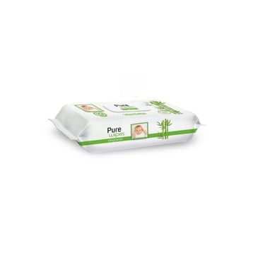 Pure Wipes 60x9 Adet 540 Yaprak Organik Bambu Islak Havlu