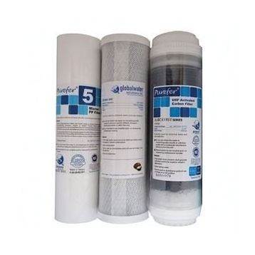 Purefer Açık Kasa 3'lü Ön Filtre Set Su Arıtma Cihazı