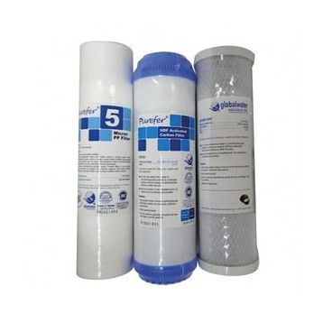 Purefer Açık Kasa 3'lü Ön Filtre Set Su Arıtma Cihazı