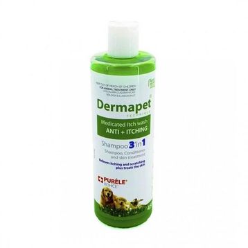 Purele Dermatolojik Etkili 3in1 450 ml Kedi ve Köpek Pet Şampuanı