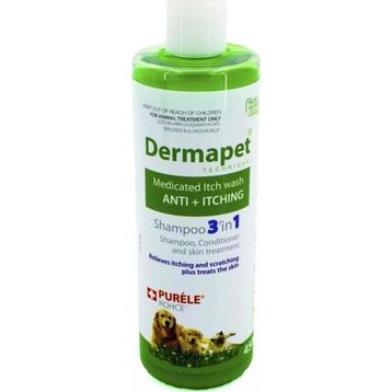 Purele Dermatolojik Etkili 3in1 450 ml Kedi ve Köpek Pet Şampuanı