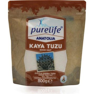 Purelife Anatolia 800 gr İyotlu İnce Kaya Tuzu