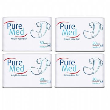 PureMed 120 Adet Orta Bel Bantlı Hasta Bezi