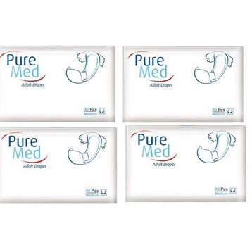 PureMed Belbantlı Yetişkin Medium Orta Boy120 Adet Hasta Bezi