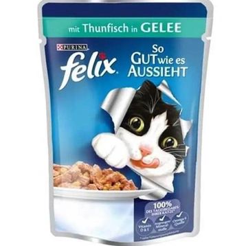 Purina Felix Jelly Pouch 100 gr Ton Balıklı Yaş Mama