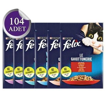 Purina Felix Karışık 104x85 gr Yaş Kedi Maması