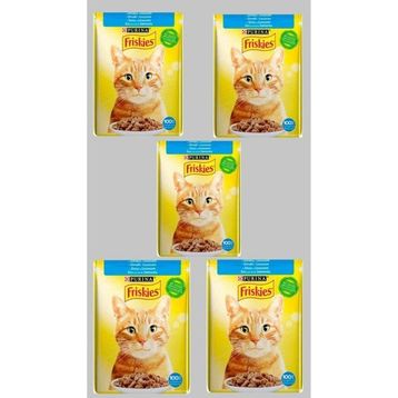 Purina Friskies Somonlu 5x85 gr Yetişkin Yaş Kedi Maması