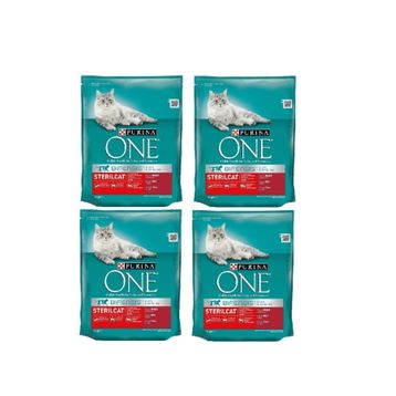 Purina One Sığır Etli Kısırlaştırılmış 4 x 800 gr Yetişkin Kedi Maması