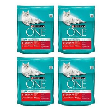 Purina One Sığır Etli Kısırlaştırılmış Yetişkin 4x800 gr Kedi Maması