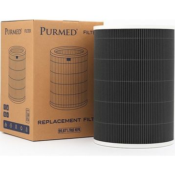 Purmed Xiaomi Smart Air Purifier 4 Lite Uyumlu Hepa + Aktif Karbon Gri Filtre