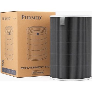 Purmed Xiaomi Smart Air Purifier 4 Lite Uyumlu Hepa + Aktif Karbon Gri Filtre