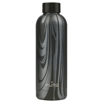 Puro Stainless Steel Hot Cold Parlak Siyah 500 ml Termos