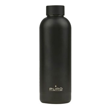 Puro Stainless Steel Hot Cold Parlak Siyah 500 ml Termos