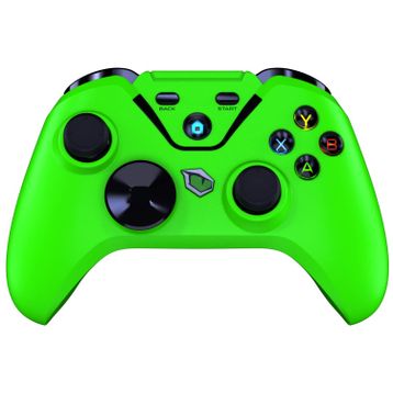 Pusat Clutch Yeşil Titreşim Geri Bildirimli Çift Mod Kablosuz 2.4 GHz Gamepad Oyun Kolu