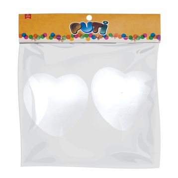 Puti 10 cm 2'li Köpük Kalp