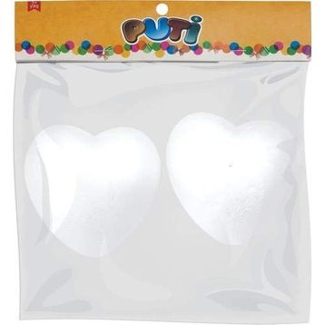 Puti 10 cm 2'li Köpük Kalp