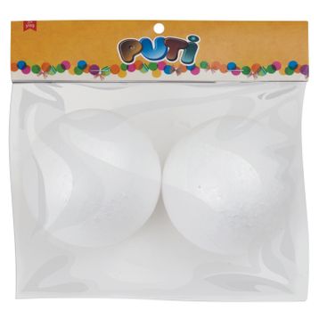 Puti 10 cm 2'li Köpük Toplar