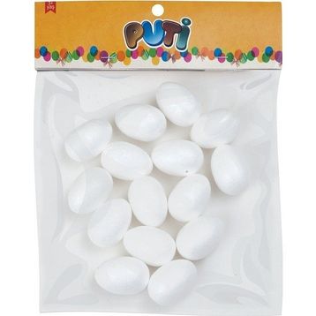 Puti 3.5 cm 15'li Köpük Yumurta