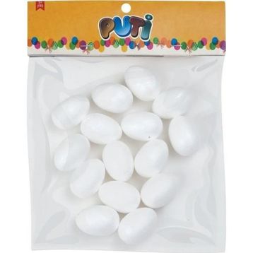 Puti 3.5 cm 15'li Köpük Yumurta