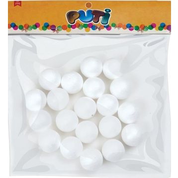 Puti 3 cm 20'li Köpük Top