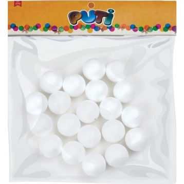 Puti 3 cm 20'li Köpük Top