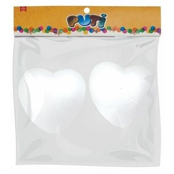 Puti 5015 2'li 10cm Köpük Kalp