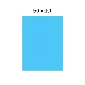 Puti 50x70 cm Fosforlu 50'li Mavi Fon Kartonu