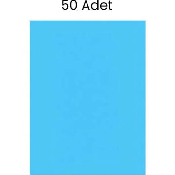 Puti 50x70 cm Fosforlu 50'li Mavi Fon Kartonu