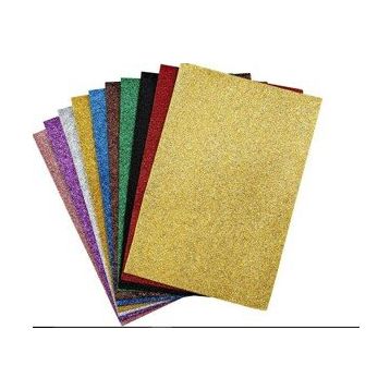 Puti 50x70 Tek Renk 10'lu Simli Fon Kartonu