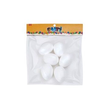Puti 6 cm 6'lı Köpük Yumurta
