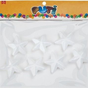 Puti 6,5 cm 6'lı Köpük Yıldız