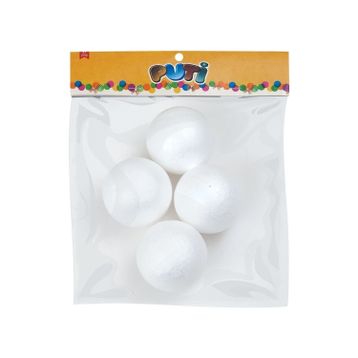 Puti 7 cm 4'lü Köpük Toplar