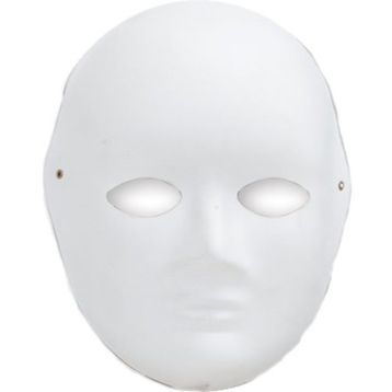 Puti Büyük Surat Karton Maske