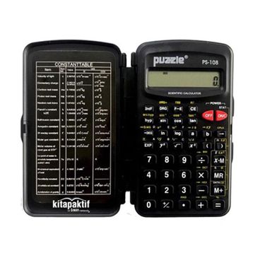 Puzzle PS-108 Siyah Hesap Makinesi