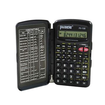 Puzzle PS-108 Siyah Hesap Makinesi