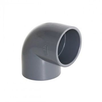 Pvc 90° Yapıştırma 63 mm Muflu Dirsek
