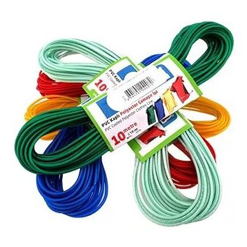 Pvc Kaplı 10 mt Renkli İp