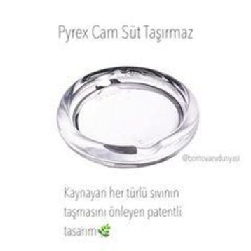 Pyrex 8 cm Şeffaf Süt Taşı