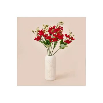 Q-Art 34 cm Bordo Dekoratif Yapay Papatya