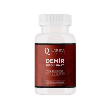 Q-Natura Series Demir Bisglisinat 60 Kapsül